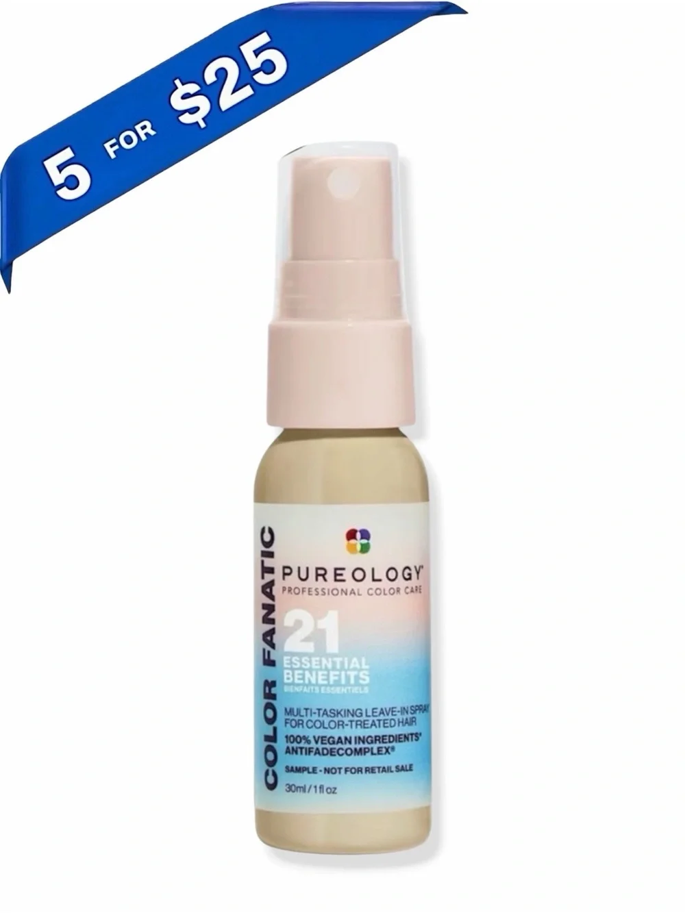 Pureology Travel Size Color Fanatic Leave-In Conditioner 1oz Mini ⚡️